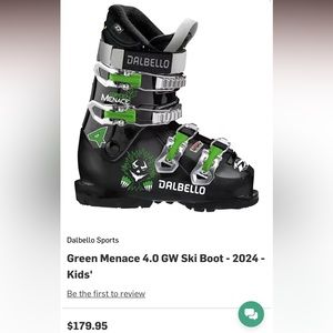 NWT-Green Menace 4.0 GW Ski Boot